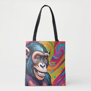 Cute Crazy Funny Chimpanzee Tygkasse