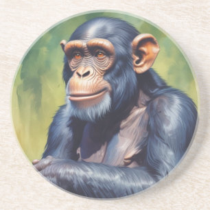 Cute Crazy Funny Chimpanzee Underlägg