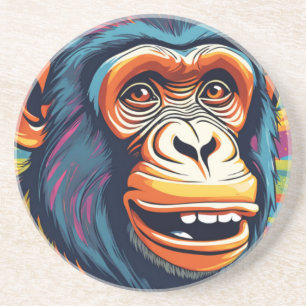 Cute Crazy Funny Chimpanzee Underlägg