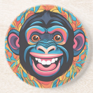 Cute Crazy Funny Chimpanzee Underlägg