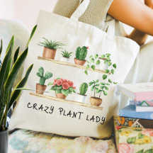 Cute Crazy Plant Dam Watercolor Poted Plants