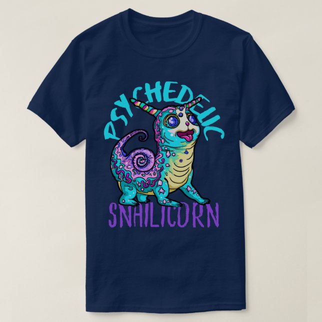 Cute Crazy Psycedelic Unicorn Artwork 4 T Shirt (Design framsida)