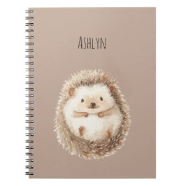 Cute Cream Hedgehog Anteckningsbok