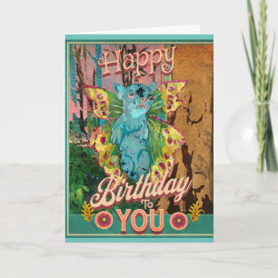 Cute Creator Chihuahua Butterfly Birthday Card Kort