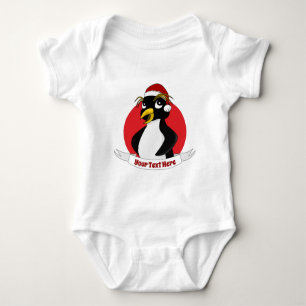 Cute creed pingguin jul tecknad Baby Bodysu T Shirt