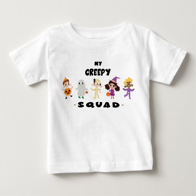 Cute Creepy Halloween Costume T Shirt (Framsida)
