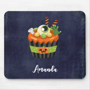 Cute & Creepy Halloween Cupcoa med en Big Eyeball Musmatta
