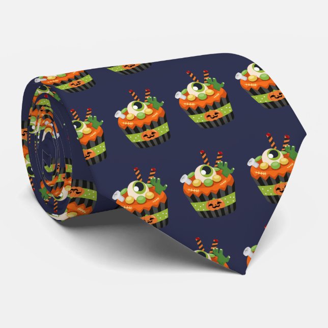 Cute & Creepy Halloween Cupcoa med en Big Eyeball Slips (Rullad)