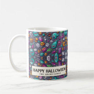 Cute Creepy Little Monsters Halloween Kaffemugg