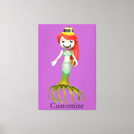 Cute Creepy Sjöjungfru Witch Thunder_Cove Canvastryck