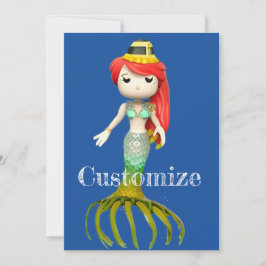 Cute Creepy Sjöjungfru Witch Thunder_Cove Inbjudningar