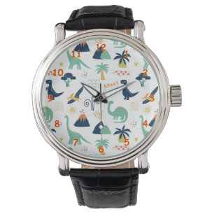 Cute Cretacous Period Tecknad Teckning Armbandsur