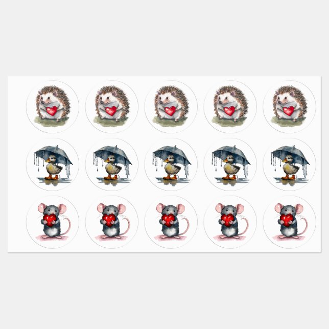 Cute Critters Klistermärke (Ark)