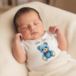 Cute Crochet Bear Personalized  T Shirt