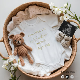 Cute Crochet-björnens gravid om neutralt Inbjudningar