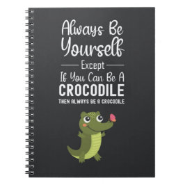 Cute Crocodile Lover Gifts Funny Animal Humor Anteckningsbok