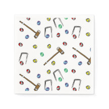 Cute Croquet Party Hand-Illustrated Gräsmatta Game