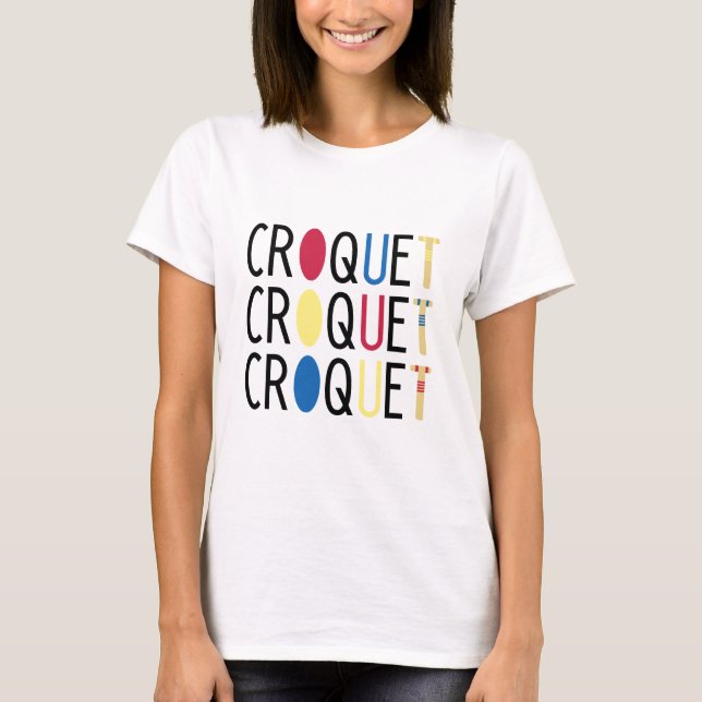 Cute Croquet T-shirt (Framsida)