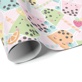 Cute Crowble Bubble Tea pastel kawaii Presentpapper