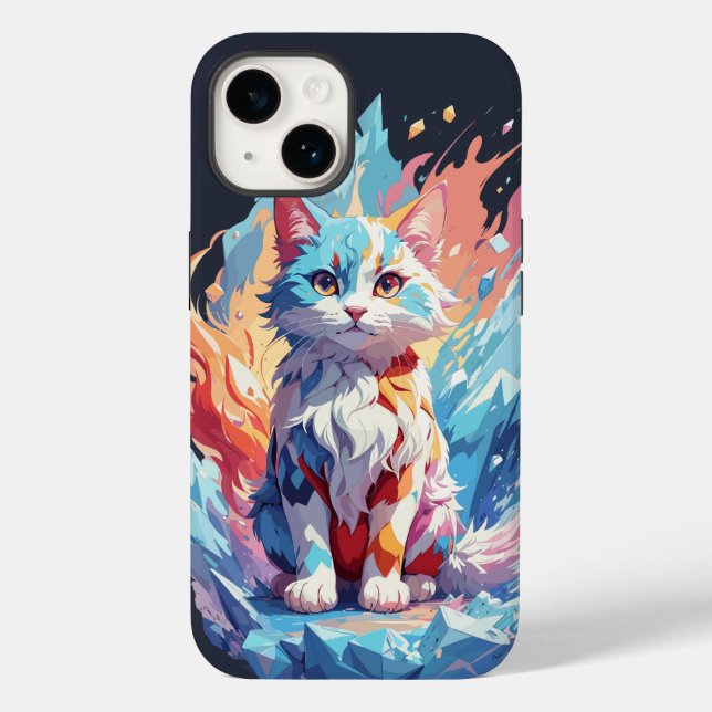 Cute Crystal Fantasy Cat Design (Baksida)