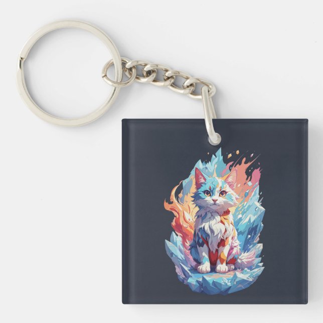 Cute Crystal Fantasy Cat Design (Framsidan)