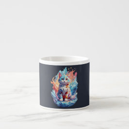Cute Crystal Fantasy Cat Design Espressomugg