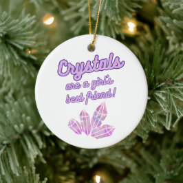 Cute Crystals är en av flickans bästa vänner. Julgransprydnad Keramik
