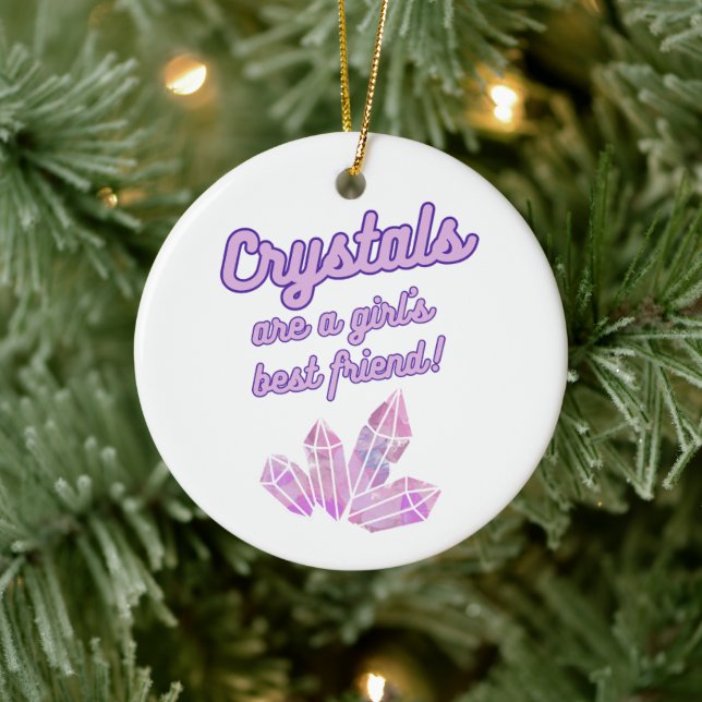 Cute Crystals är en av flickans bästa vänner. Julgransprydnad Keramik (Träd)
