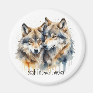 Cute Cuddling Vargs Best Friends for ver, BFF. Magnet