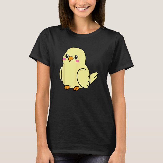 Cute Cuddly Chubby Cockatiel T Shirt (Framsida)