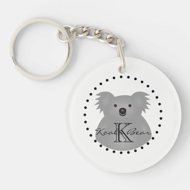 Cute Cudely Australia Baby Koala Bear Monogram (Framsidan)