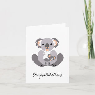 Cute Cudely KOALA - Grattisarna Baby Kort