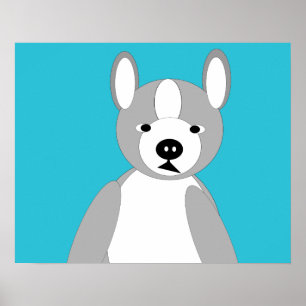 Cute cudely och Lovable Boston Terriers Poster