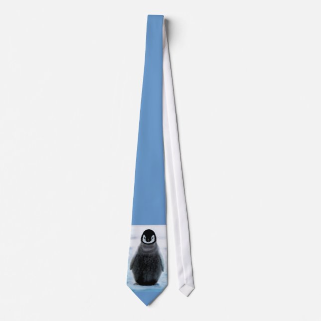 Cute Cudely Penguin-Älskare Art Necktie Slips (Framsida)