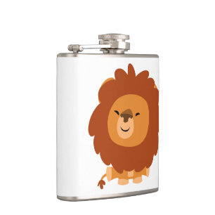 Cute Cudely Tecknad Lejon Hip-kolv Fickplunta