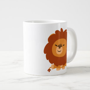 Cute Cudely Tecknad Lejon Jumbo Mugg