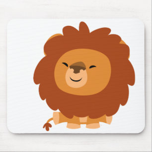 Cute Cudely Tecknad Lejon Mousepad Musmatta