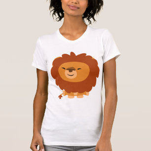 Cute Cudely Tecknad Lejon Women T-Shirt