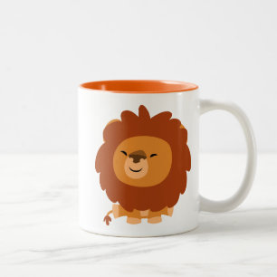 Cute Cudely Tecknad Lejonare Mugg