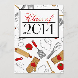 Cute Culinary School Studenten Inbjudan
