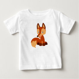 Cute Cunning Tecknad Fox Baby T-Shirt
