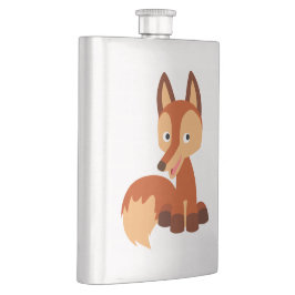 Cute Cunning Tecknad Fox Classic-kolv Fickplunta