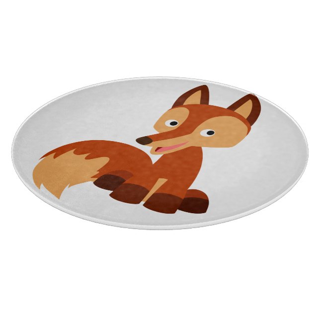 Cute Cunting Tecknad Fox Clearboard (Hörn)