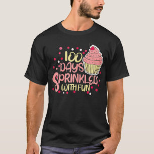 Cute cupaka 100 dagar sprinklad med roligt flickor t shirt
