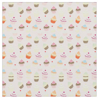 Cute Cupaka Mönster Fabric Tyg