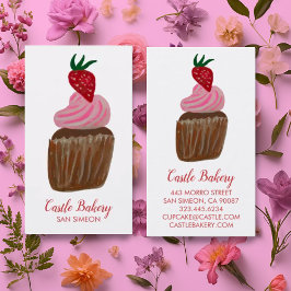 CUTE CUPCAKE Bakery Pastry Chef Modern Visitkort