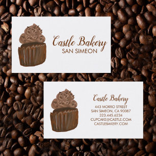 CUTE CUPCAKE Bakery Pastry Modern Chocolate Visitkort