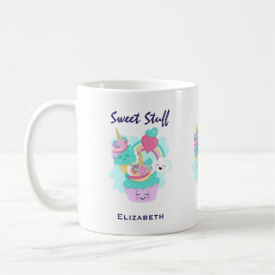 Cute Cupcoa och Lycklig Ice Cream Kaffemugg
