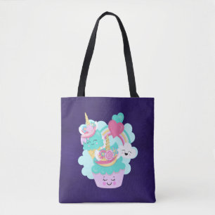 Cute Cupcoa och Lycklig Ice Cream Tygkasse