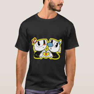 Cute Cuphead och Mugman Premium T Shirt